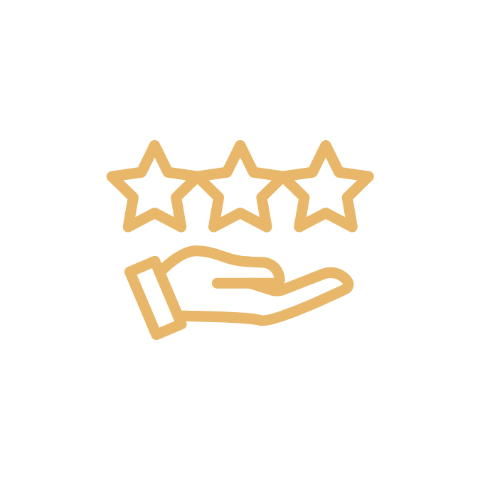 hand and stars icon