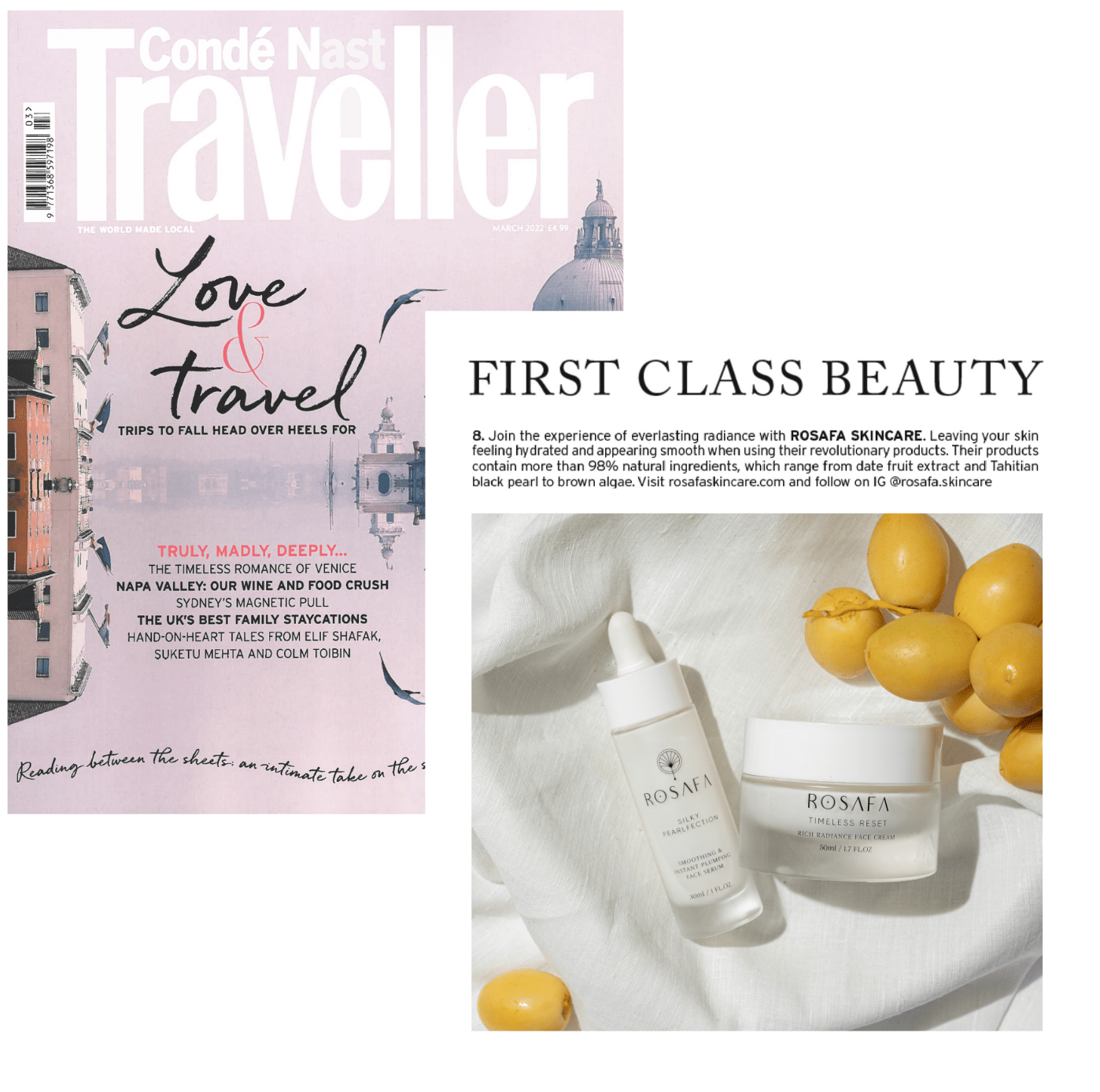 rosafa in conde nast traveller march issue